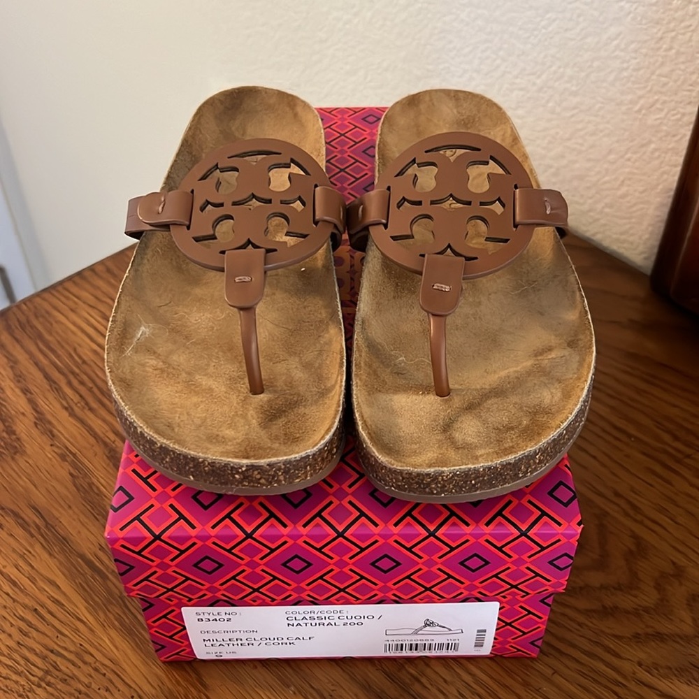 NIB, size 9, Tory Burch Miller Cloud.